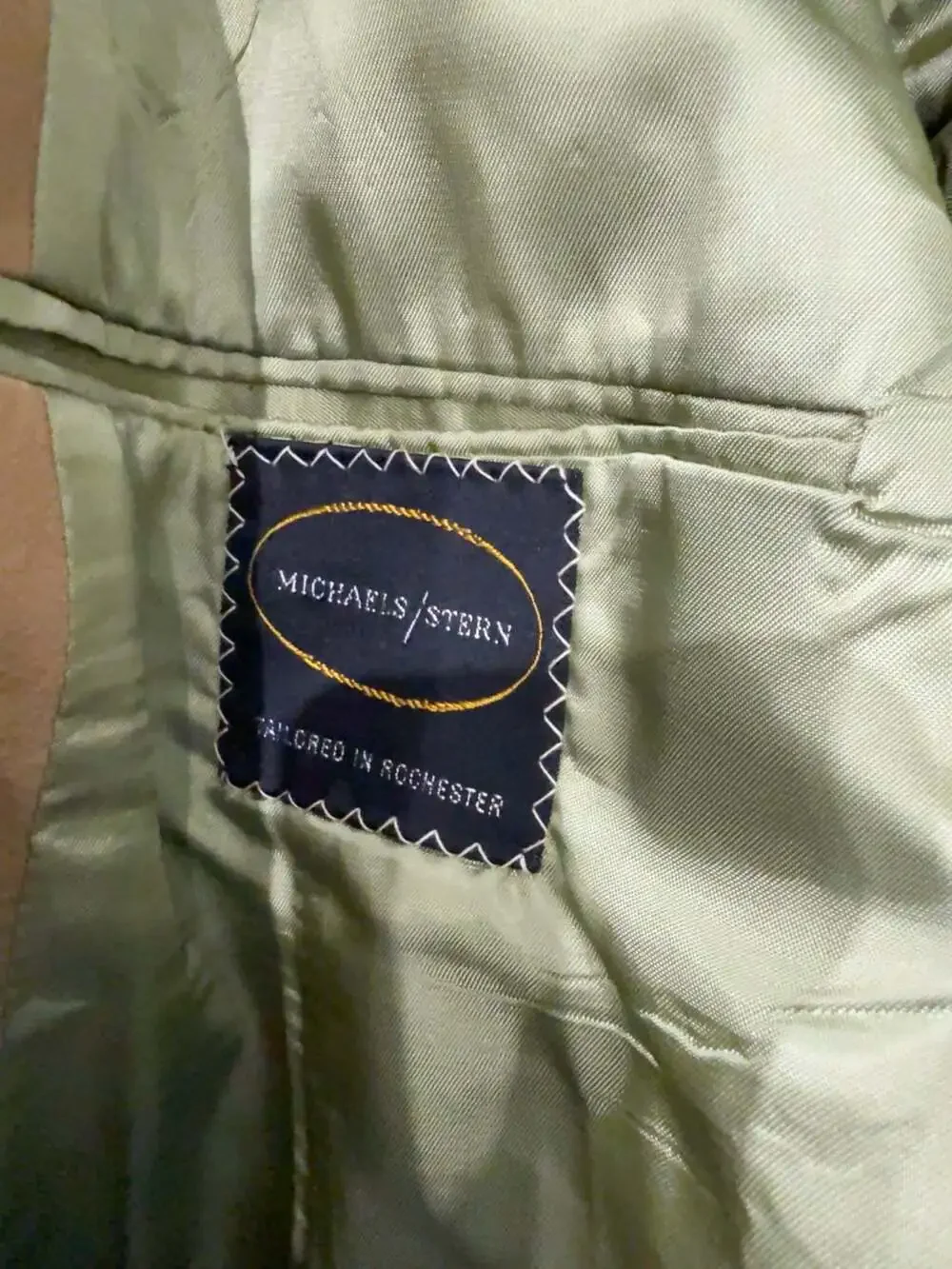 Michaels/Stern Vintage Tan Suede Western Style Sport Coat